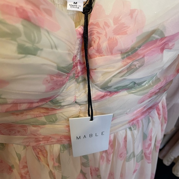 Mable Pink Floral Maxi Dress - Picture 6 of 8